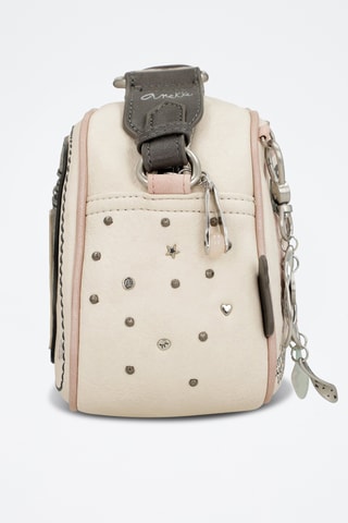 Schoudertas Ecru en Zwart