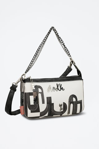 Handtas - Ecru en Zwart