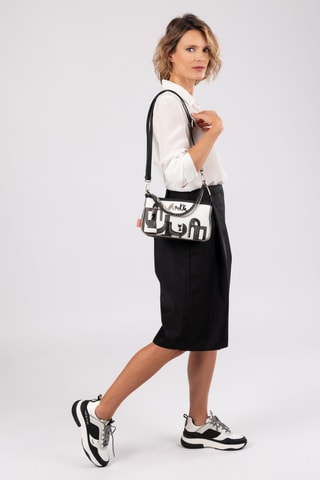Handtas - Ecru en Zwart