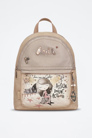 Rugtas Beige en Goudkleurig