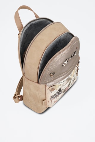 Rugtas Beige en Goudkleurig