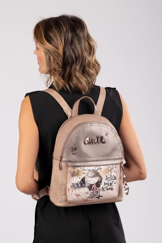 Rugtas Beige en Goudkleurig