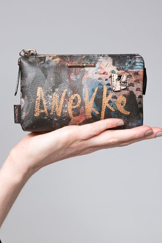 Clutch Zwart en Taupe