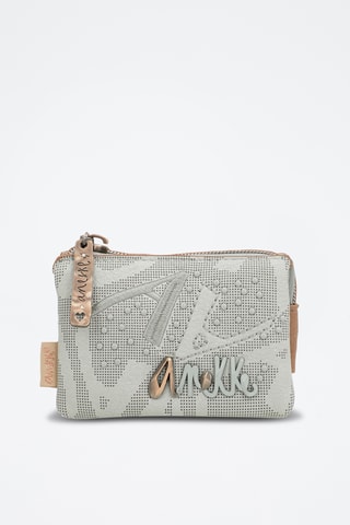 Clutch Lichtgrijs en Beige