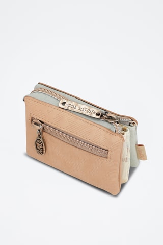 Clutch Lichtgrijs en Beige