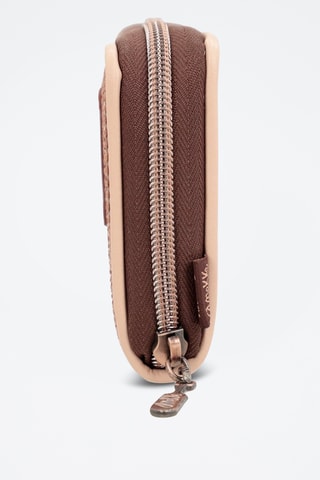 Portefeuille Steenrood en Ecru