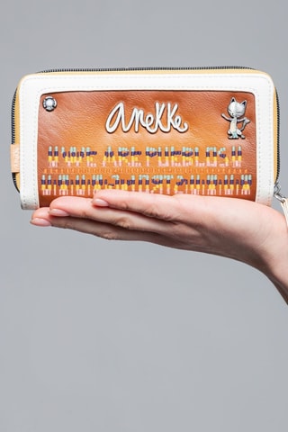 Portefeuille Camel en Wit