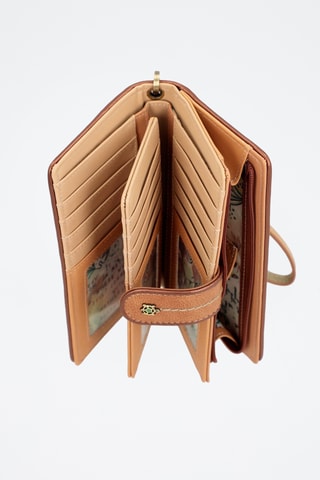 Portefeuille Ecru en Camel