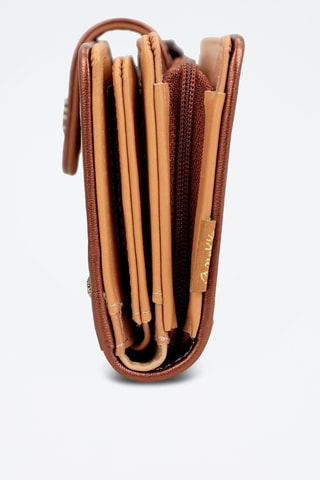 Portefeuille Ecru en Camel