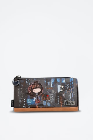 Clutch en Pasjeshouder - Marineblauw en Donkergrijs