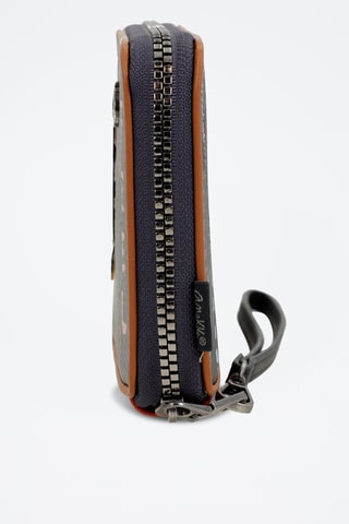 Portefeuille Donkergrijs en steenrood