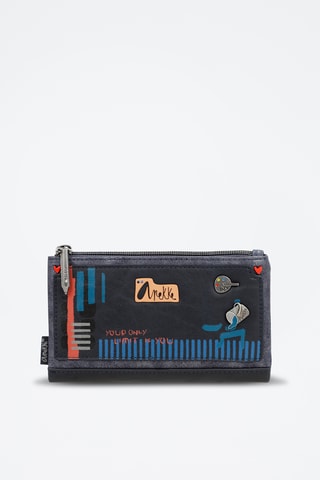 Portefeuille Zwart en Beige