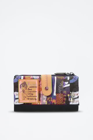 Portefeuille Zwart en Beige