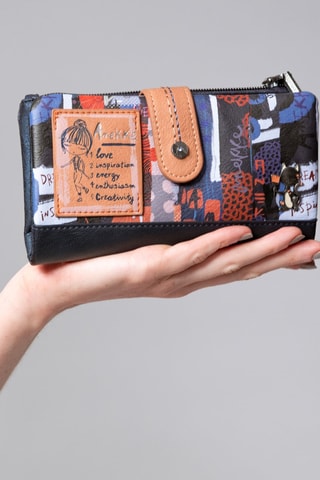 Portefeuille Zwart en Beige