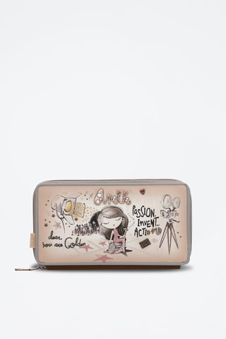 Portefeuille Beige en Donkergrijs