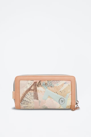 Portefeuille Beige en Hemelsblauw