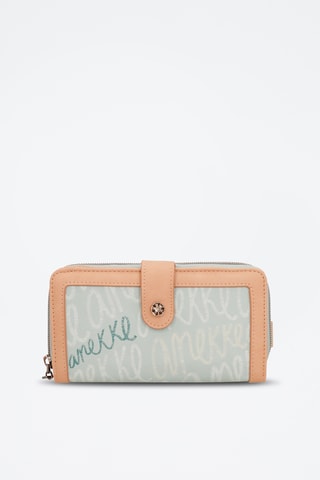 Portefeuille Beige en Hemelsblauw