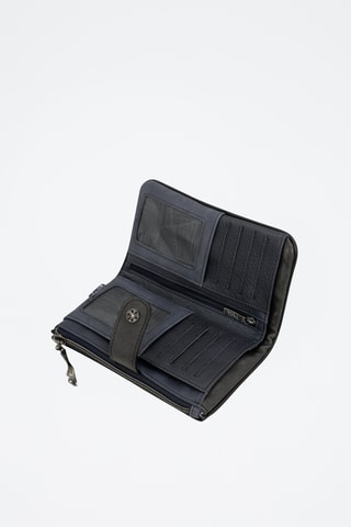 Portefeuille Marineblauw en Beige