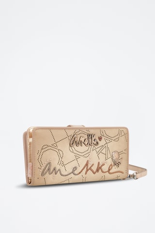 Portefeuille Beige en Roze