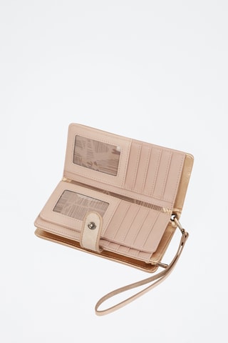 Portefeuille Beige en Roze