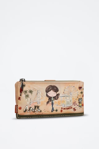 Clutch en Pasjeshouder - Beige en Steenrood
