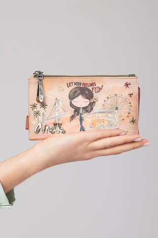 Portefeuille Beige en Steenrood