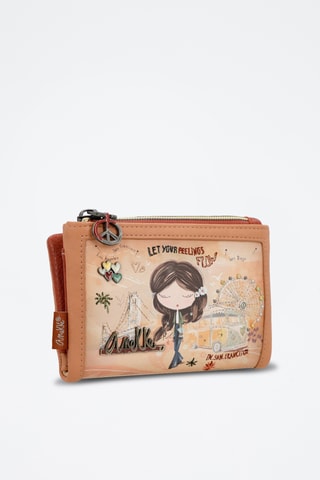 Portefeuille Beige en Steenrood