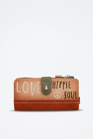 Clutch en Pasjeshouder - Beige en Steenrood