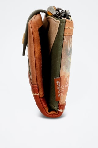 Clutch en Pasjeshouder - Beige en Steenrood