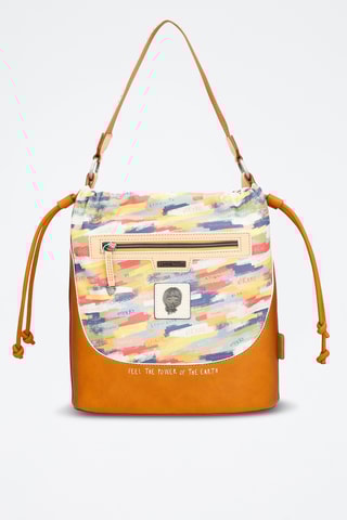 Handtas - Wit en Camel