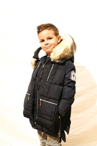 Blusão acolchoado com capuz 3 vallées - Azul-marinho