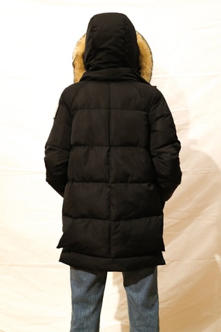 Blusão acolchoado com capuz 3 vallées - Preto