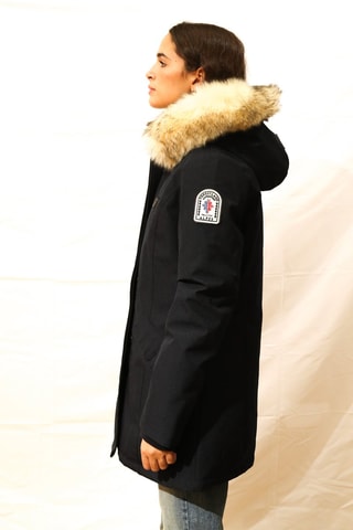 Parca aquecedora com capuz Megeve Heat Azul-marinho