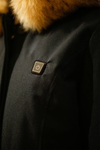 Parca aquecedora com capuz Megeve Heat Azul-marinho