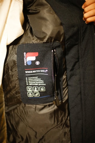 Parca aquecedora com capuz Megeve Heat Azul-marinho