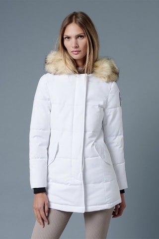 Parca com capuz Tigne Branco