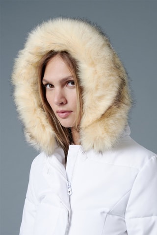 Parca com capuz Tigne Branco