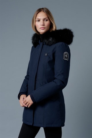 Parca térmica com capuz Megeve Heat - Azul-marinho