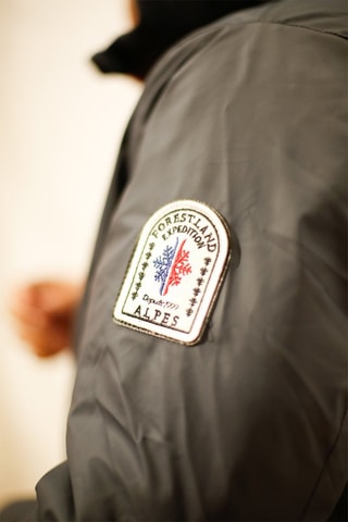 Parca com capuz Briançon Azul-marinho