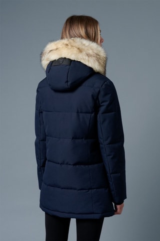 Parca com capuz Tigne Azul-marinho