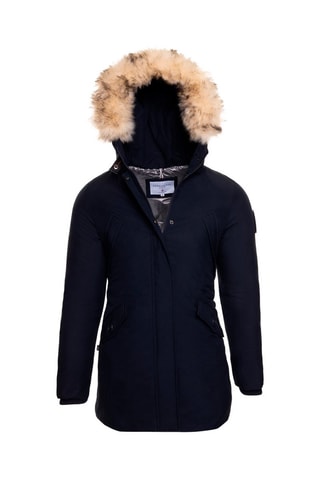 Parca com capuz Isola Azul-marinho