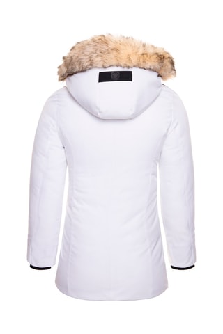 Parca com capuz Isola Branco