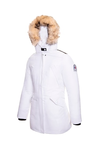 Parca com capuz Isola Branco