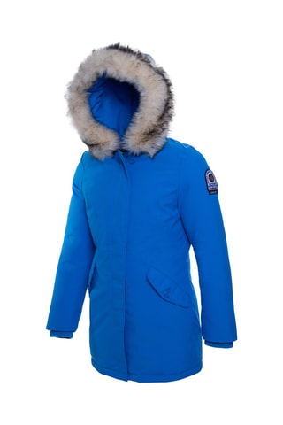 Parca com capuz Megeve Azul-real