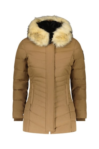 Parca com capuz Crans Montana Kids - Camel