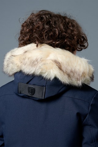 Parca com capuz Aspen Azul-marinho