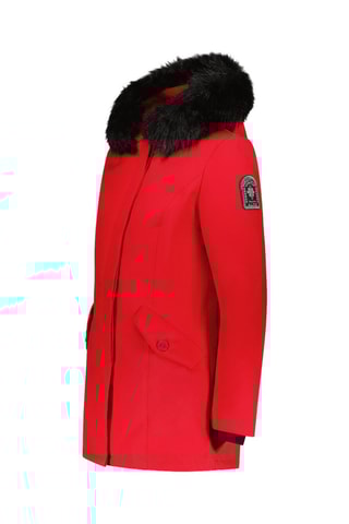 Parca forrada com capuz Black Megeve - Vermelho