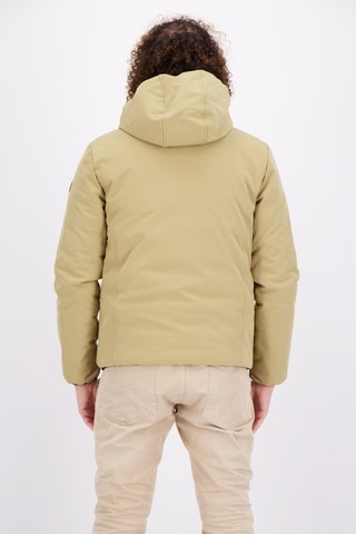 Blusão reversível com capuz Face to face - Bege e castanho