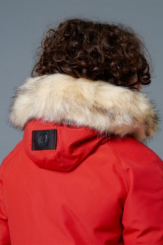 Blusão com capuz Chamonix Kids - Vermelho