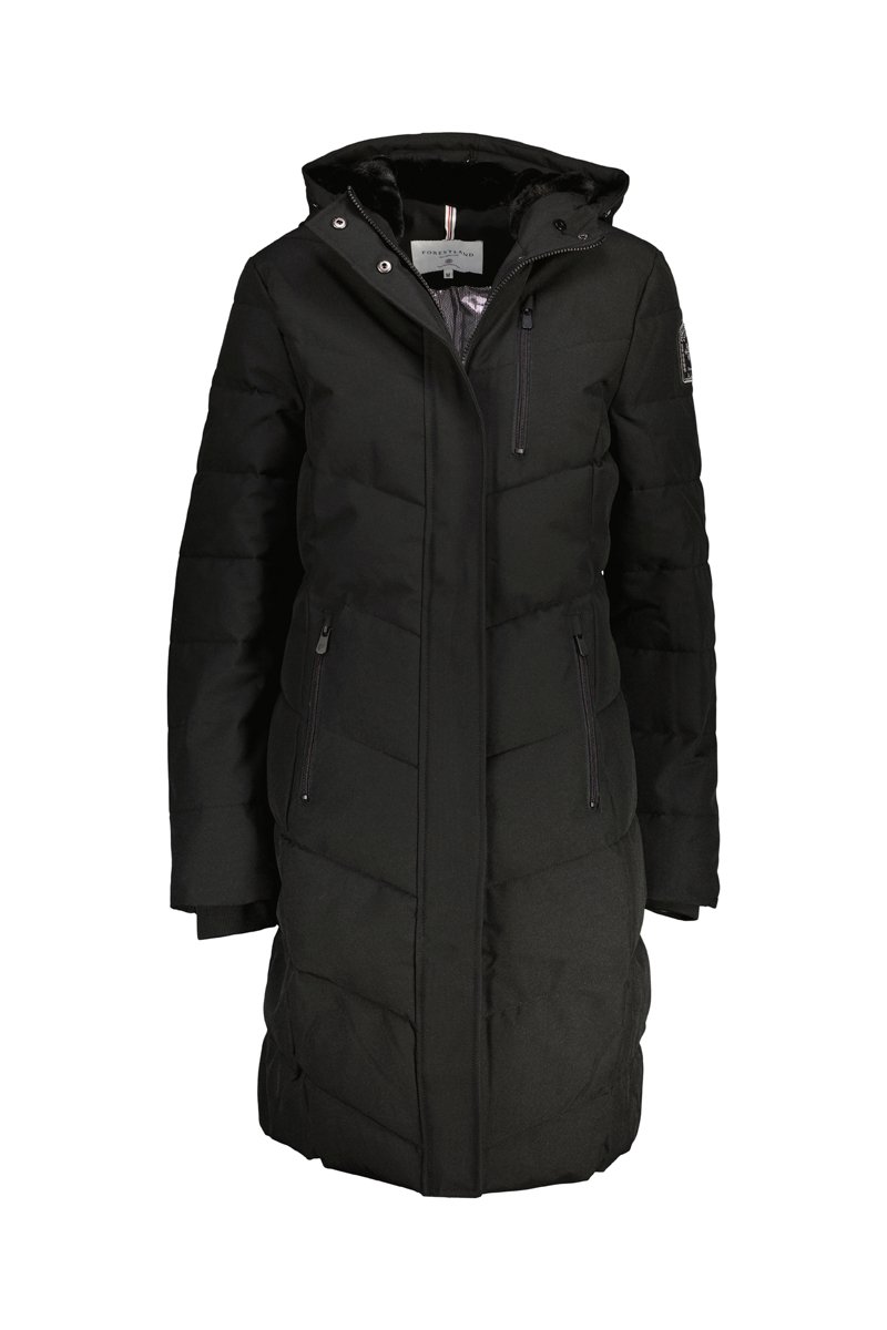 Blusão acolchoado com capuz Black Piau - Preto